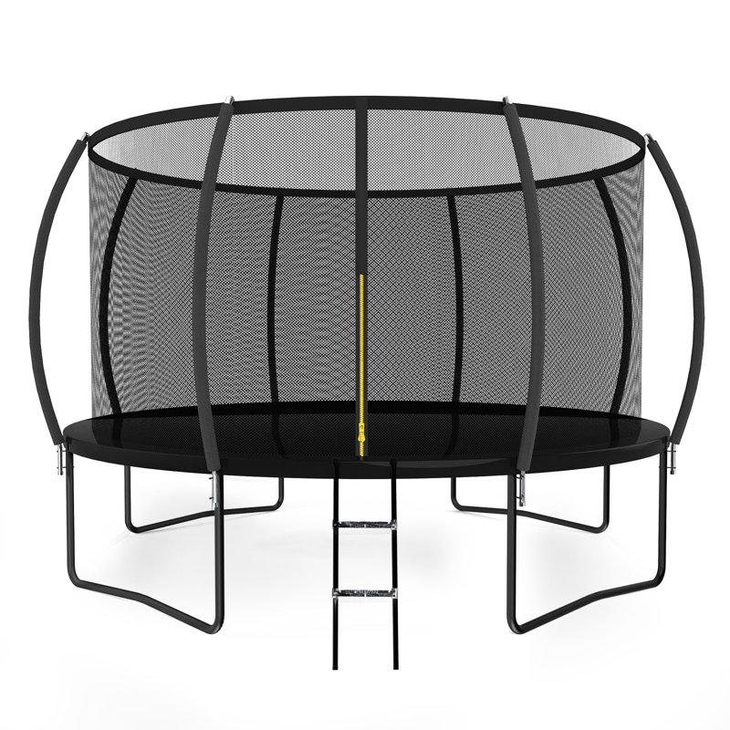 YumHome Trampoline 14FT, ASTM Certified Outdoor Backyard Bouncer, Sturdy Steel Frame with Safety Enclosure Net & Ladder, 450LBS Weight Capacity, Designed for Family Fun, Easy to Assemble and Rust-Resistant
