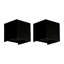 Ensemble de 2 appliques murales à DEL en aluminium, lumière carrée noire moderne et étanche pour éclairage intérieur et extérieur (ensemble de 2)-879909532