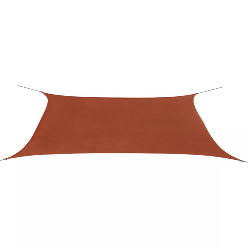 4m x 6m Rectangular Shade Sail, Terracotta