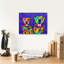 «Two Pitties» par Dean Russo, art mural sur toile-1163831786