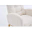 Chaise berçante d'appoint à haut dossier avec repose-pieds pour chambre à coucher ou espace de vie-1401279851