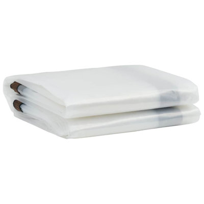 Vidaxl Clear Tarpaulin With Eyelets 9.8X26.2' Polyethylene