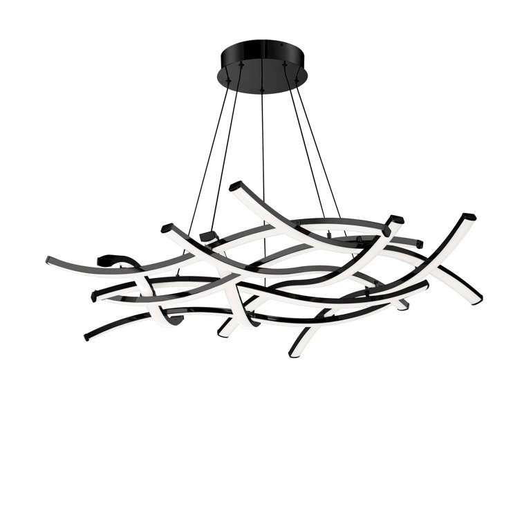 Divergence 9 - Light Dimmable LED Modern Linear Chandelier