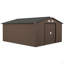 Remise de rangement extérieure durable avec espace de rangement spacieux, remise pour outils de jardin, remise de jardin en métal-129242028