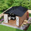 Remise de rangement en métal, maison de jardin imperméable en acier galvanisé avec portes et évents verrouillables pour les outils de jardin-125252255-125252257