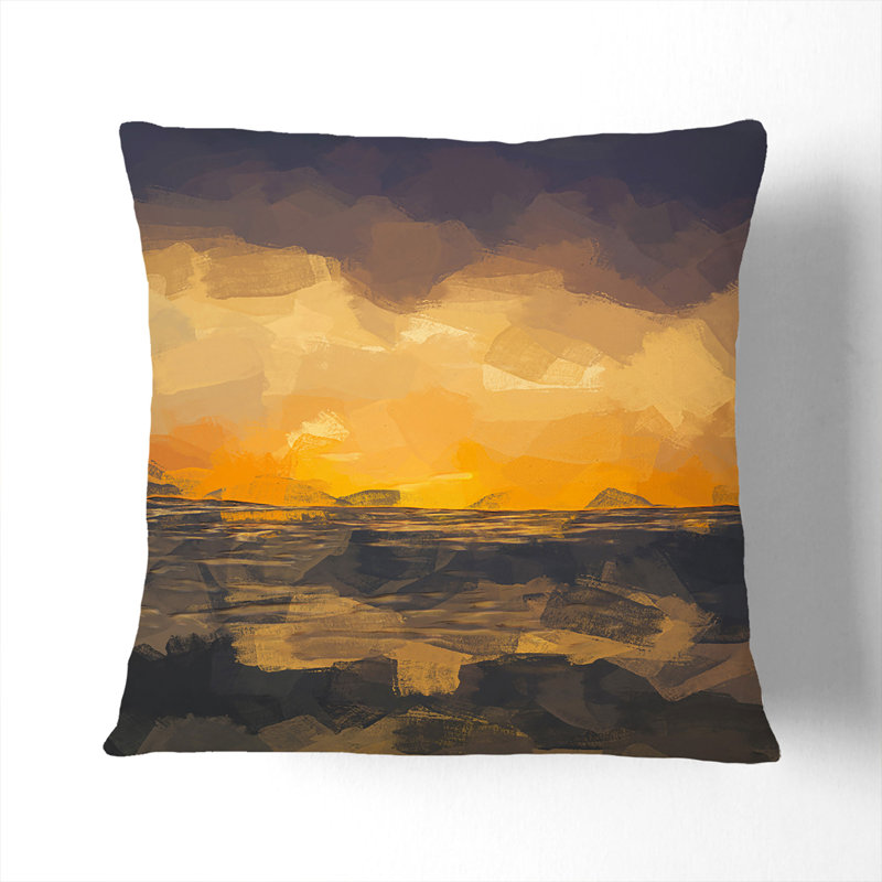 Square Throw Cushion, 40cm H x 40c m W x 15cm D