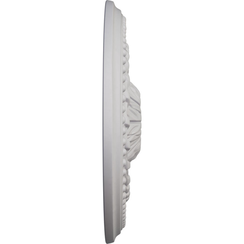 Médaillon de plafond Saverne l 18 1/2 po x H 13 1/2 po x P 1 7/8 po, Blanc ultra pur