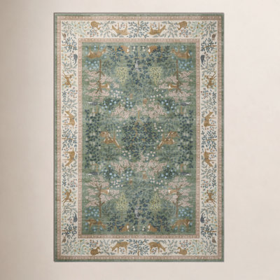 Rifle Paper Co. x Loloi Canopy Sage / Blush Area Rug