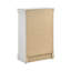 Commode 5 tiroirs en bois avec pieds en blanc