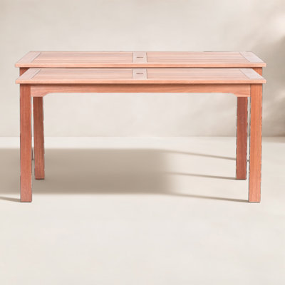 Table de patio en bois Alyisa