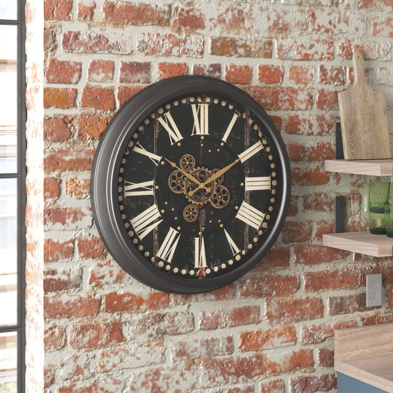 Necaise Wood Wall Clock