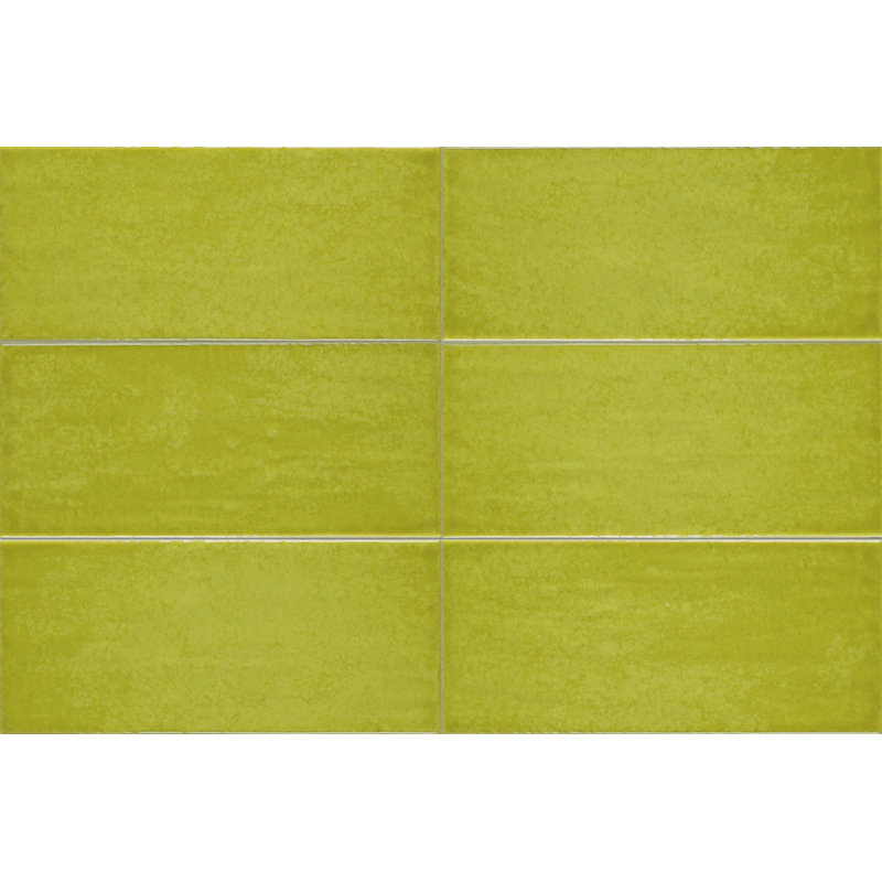 4" x 12" Ceramic Tile, Green