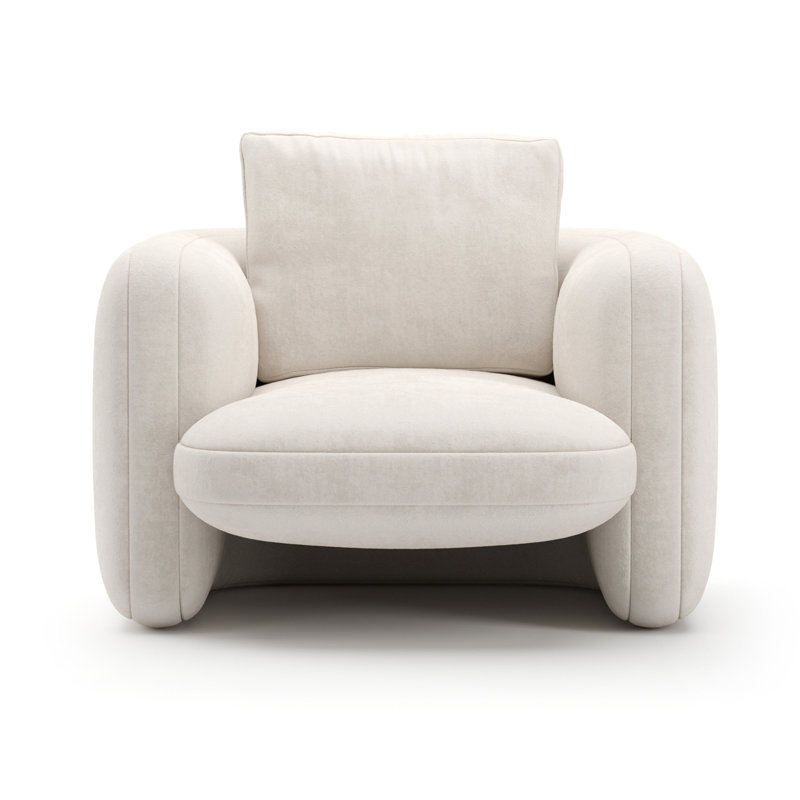 Overlap Chair Ecru, White