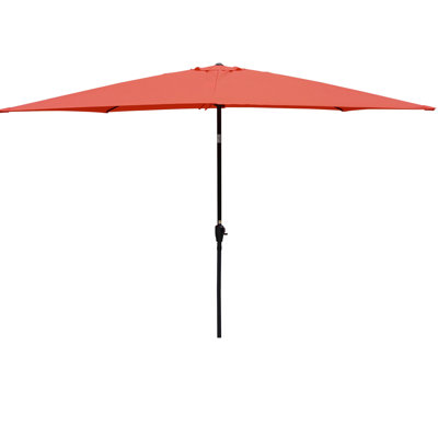 Parasol de patio rectangulaire de 6 pi x 9 pi - Toit ventilé pour une meilleure circulation de l'air dans la cour et la piscine, auvent extérieur de 9 pi x 6 pi, facile à utiliser