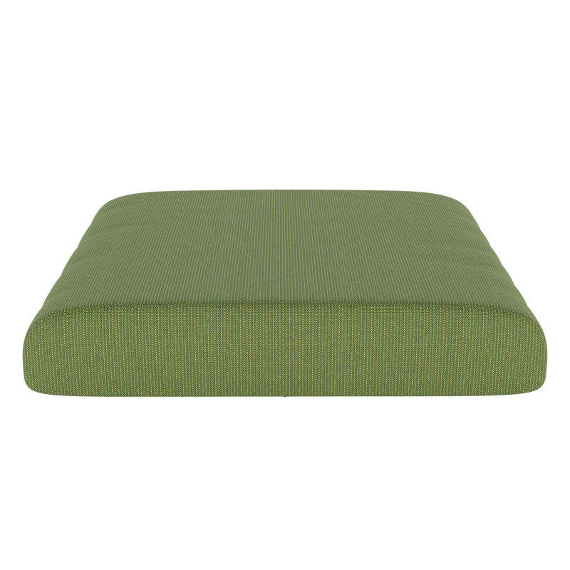 Sunbrella® Outdoor Ottoman Cushion, Spectrum Cilantro Sunbrella® Plainweave, 4" H x 22" W x 20" D