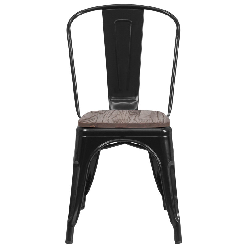 Chaise empilable Ketchum, Noir