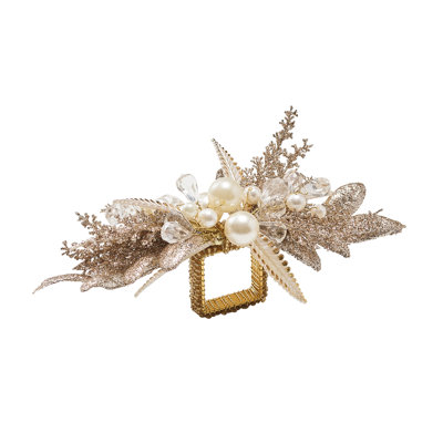 Gilded Spray Napkin Ring