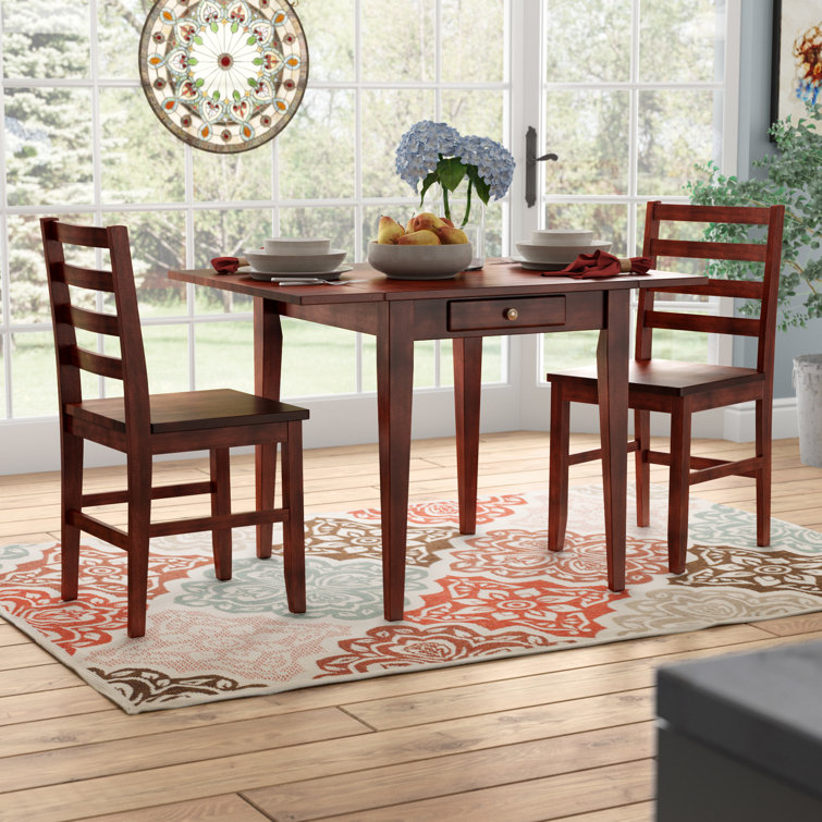 Apsar - Person Solid Wood Top Four Leg Dining Set