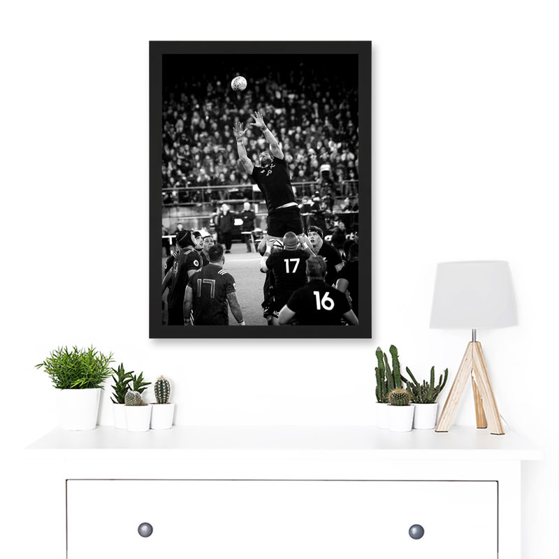 Coleman Rugby Union Line Out New Zealand - Single Picture Frame Print