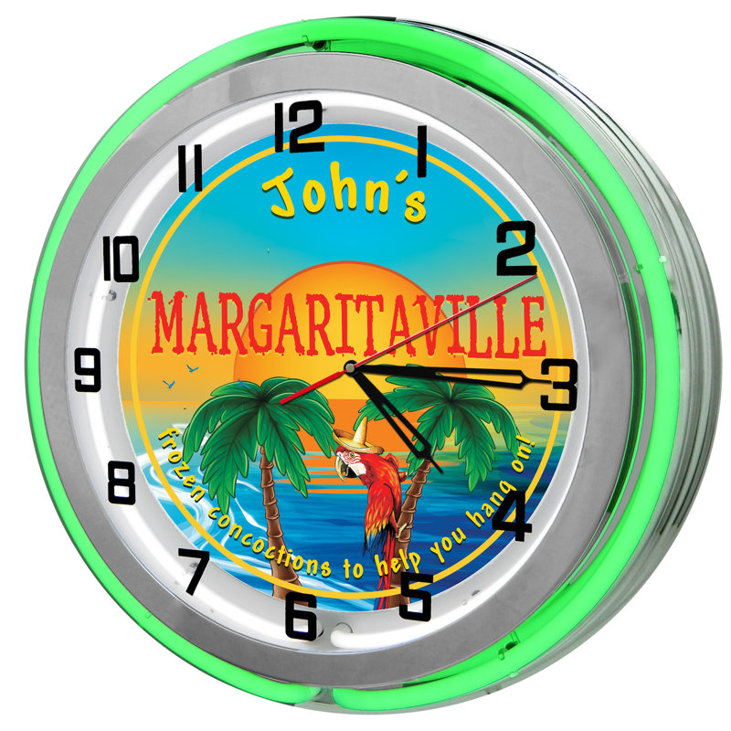 Horloge murale Margarita, Vert