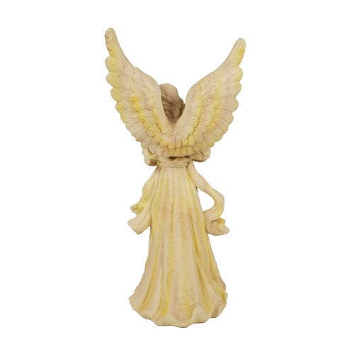 Hi-Line Gift Ltd. Standing Angel with Wings Up Statue & Reviews | Wayfair