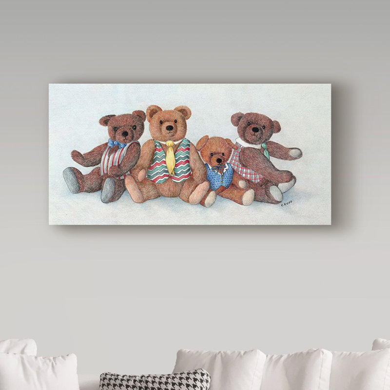 « the guys brown ours », art sur toile, H 10 po x l 19 po x P 2 po