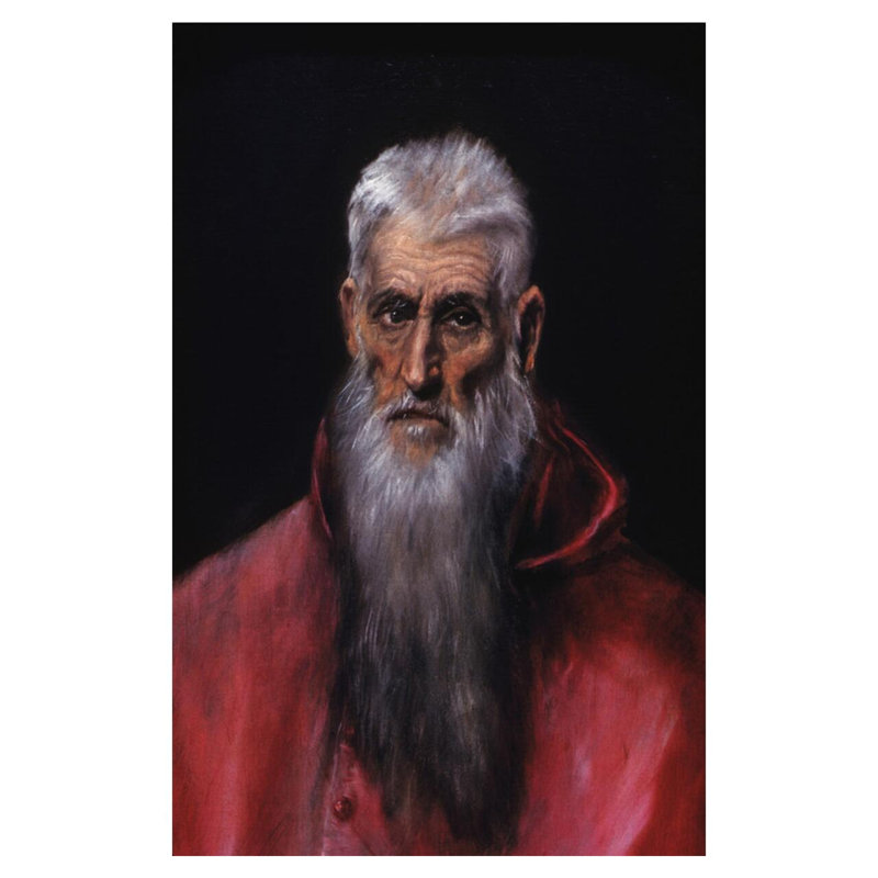 Détail de Saint-Jerome par El Greco - Estampe numérique, H 40 po x l 32 po