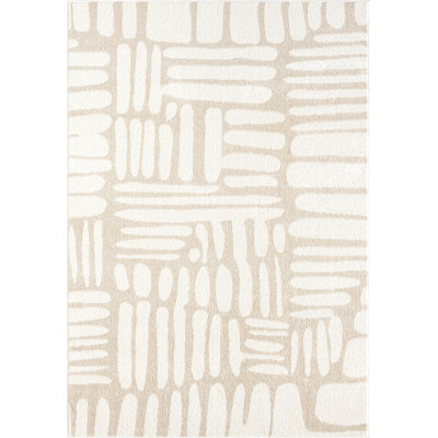 Tapis beige moderne Chanelle Abani Rugs Nuevo NUE200A