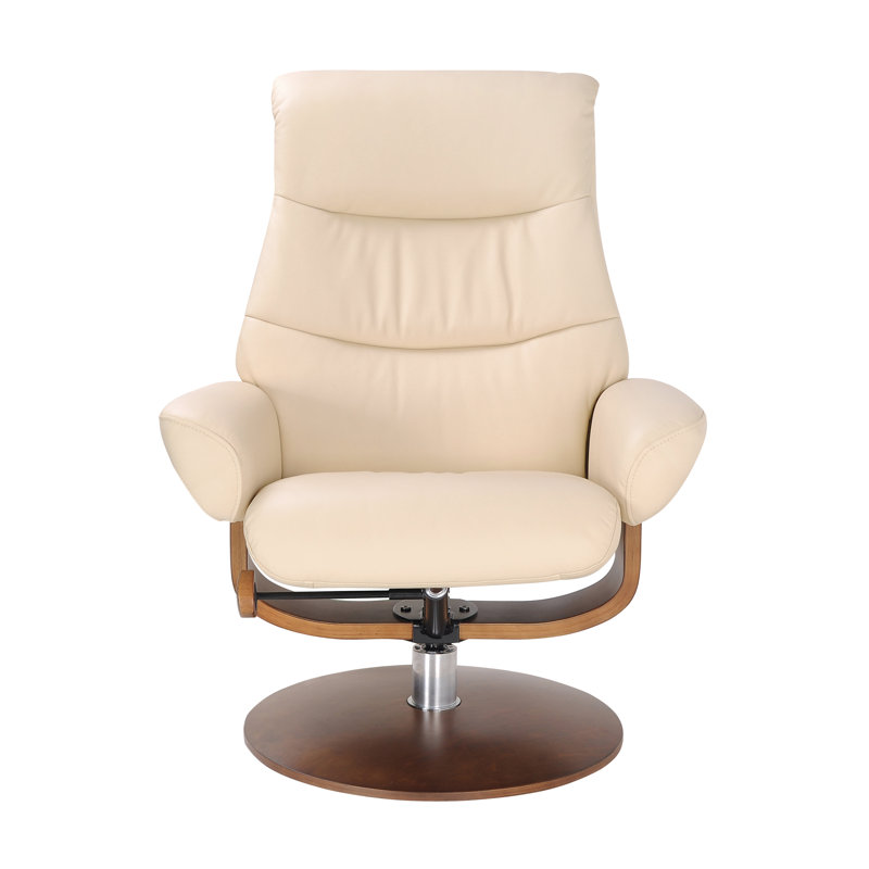 Azmeena Swivel Recliner with Ottoman - 360° Swivel, 136° Recline