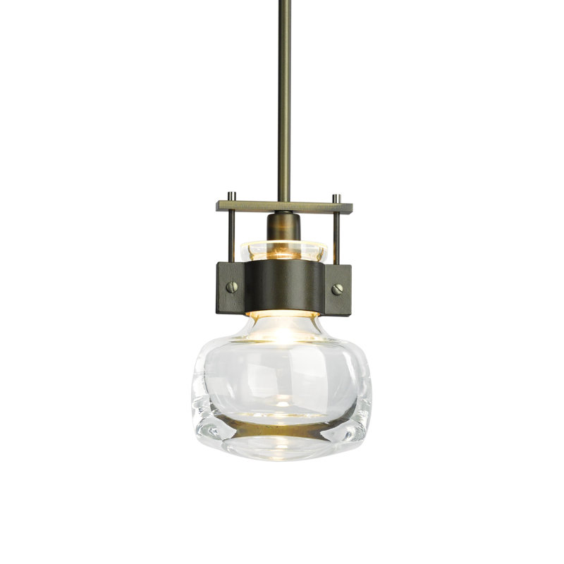 Luminaire suspendu sphérique 1 lumière Cuff, Fumée foncée, Médium