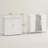 Space-saving Mdf Bathroom Storage Cabinet, Modern Pedestal Sink Organizer