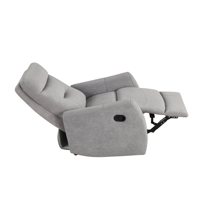 Paterson 97AE971EF5B34A0D9F343C6A013870E8 Swivel Recliner , Gray, Gray