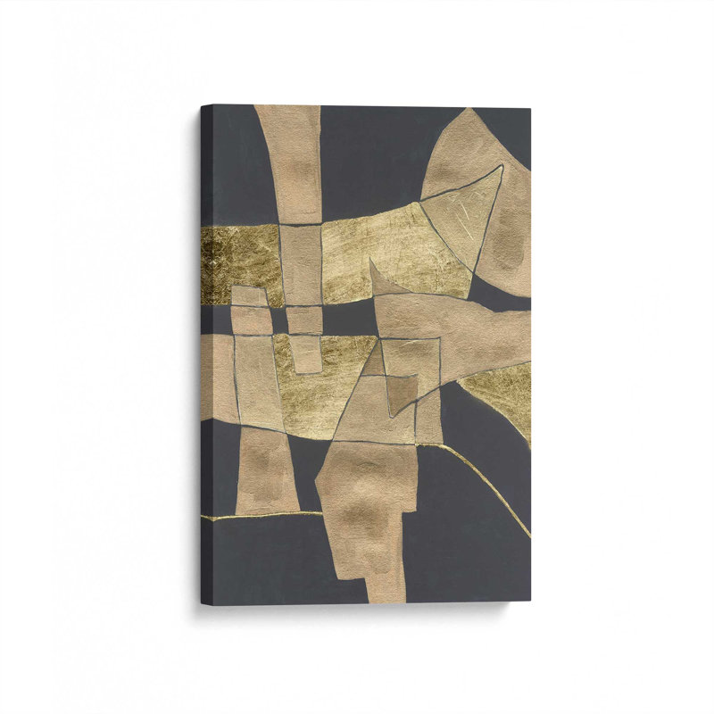«Gold Pastiche III» par Michael Willett, reproduction d'art sur toile, H 18 po x l 12 po