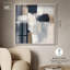 Art mural bleu et brun clair Abstraction II Shadowbox par Art Remedy-115123819-115123822