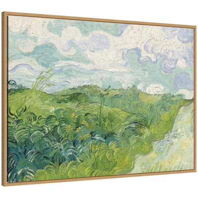 «Green Wheat Fields Van Gogh» par Nostalgia Prints, reproduction d'art sur toile encadrée