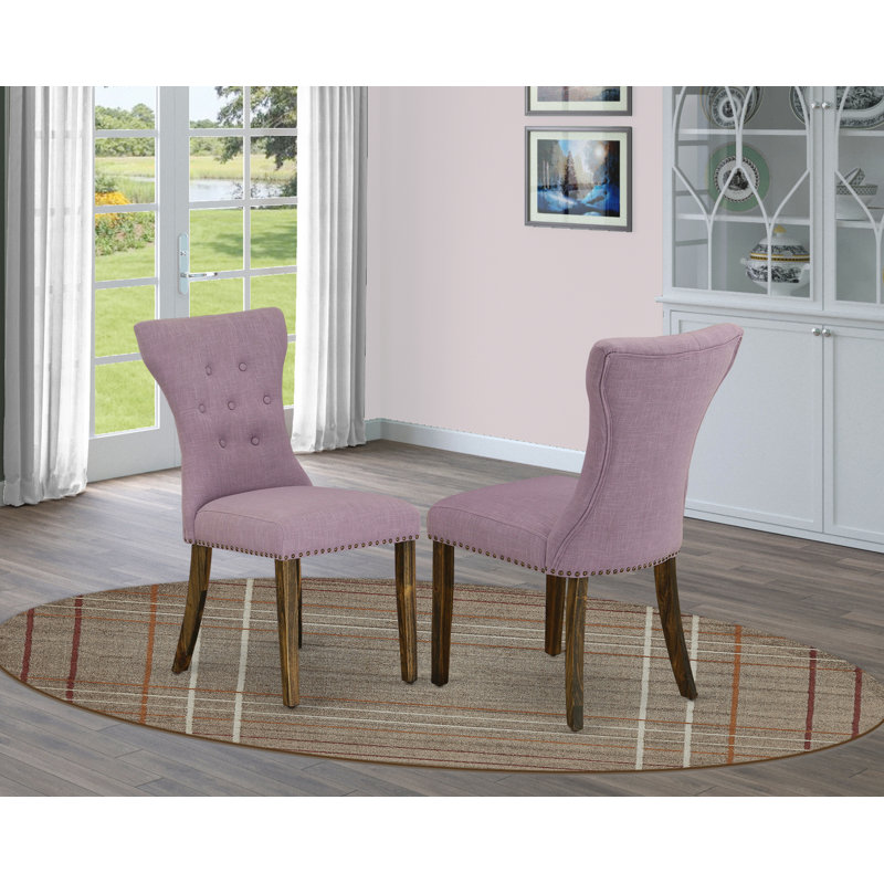 Chaises de salle à manger Gallatin Parson, Dahlia, Jacobin vieilli