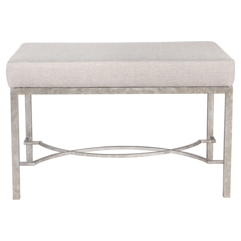 Izmir Metal Bench, Silver