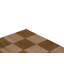 Himalayan Wool Checkered Area Rug in Brown