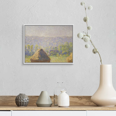 «The Haystacks or, The End of the Summer», à Giverny, 1891 (détail de 19132) par Claude Monet, reproduction d'art sur toile