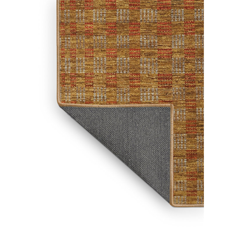 Tapis décoratif brun contemporain, Rectangle 8 pi x 12 pi