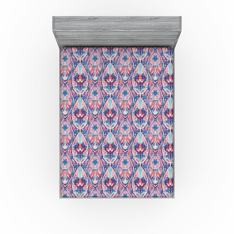 Drap-housse à motif abstrait hippie bohémien Ambesonne, Drap-housse très grand californien