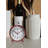 Table Clock Round Plastic Tabletop Clock with Alarm Function 5.75 Inches-2002405681