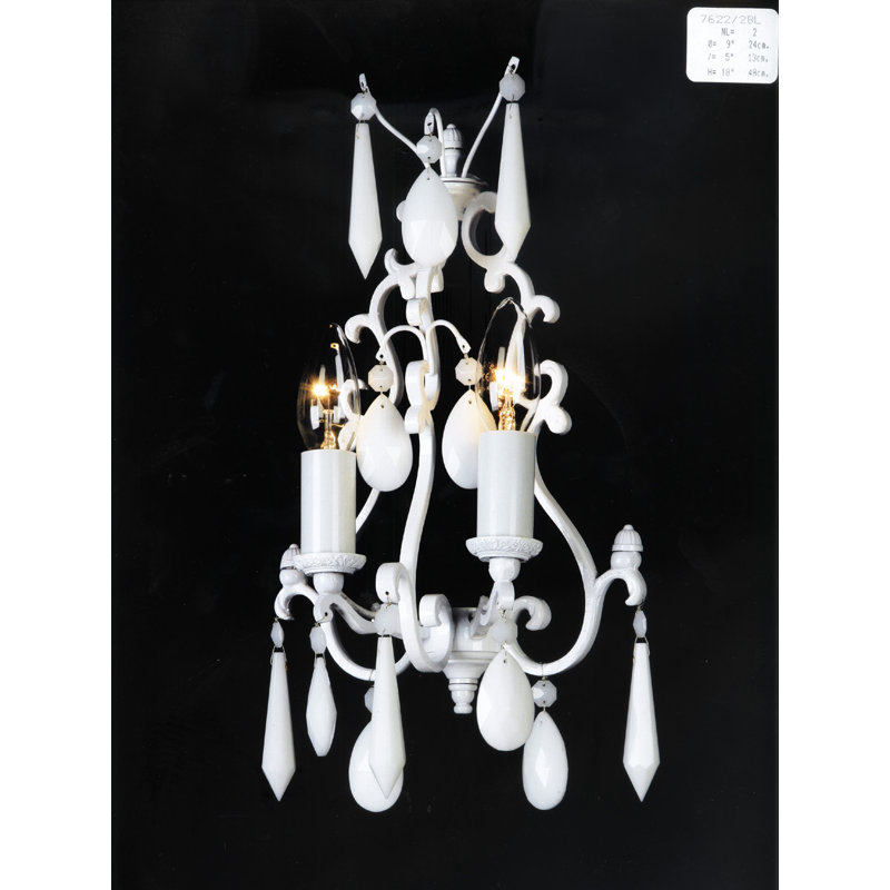 Filkins Candle Wall Light, White
