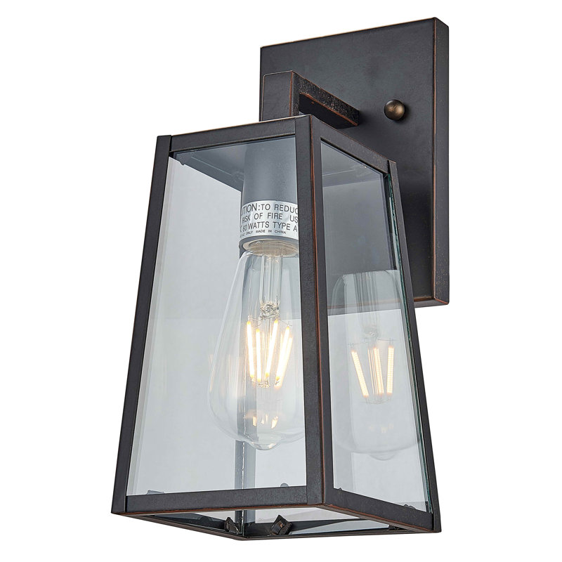 Lowall Wall Light, Oil Rubbed Bronze/ Black, 11.75" H x 5" W x 6.25" D