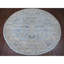 8'x8' Blue Peshawar Heris All Over Design Hand Knotted All Wool Round Rug 455855D97D2542E58AC5D111CEAD541F