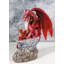 Figurine dragon rouge avec élémentaire