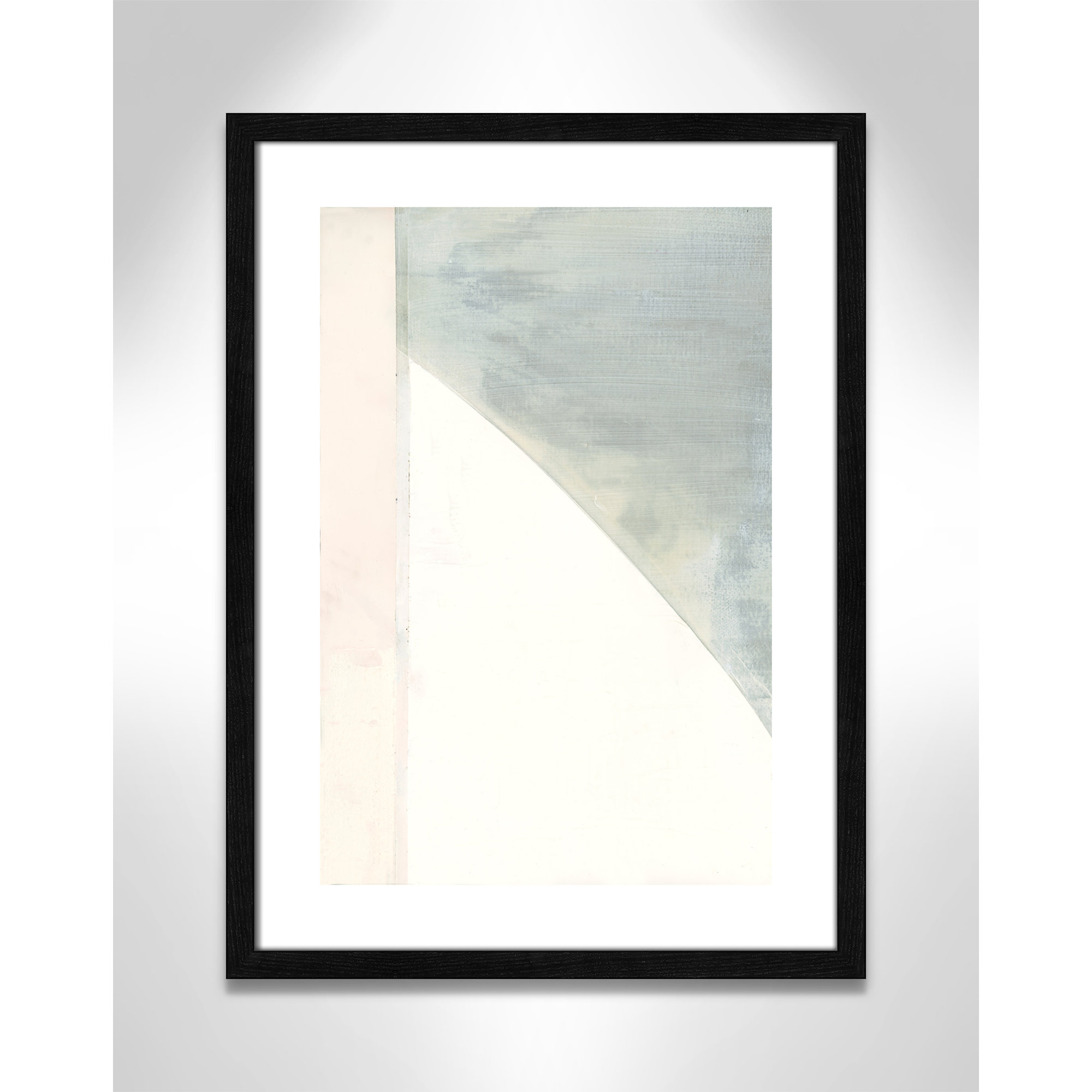 In Neutral I - Painting Print, Black Wood Framed Paper, 23" H x 17" W x 0.75" D