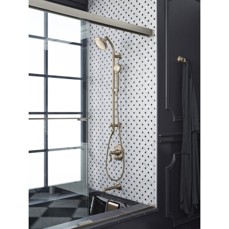Hydrorail -S Bath and Shower Column, Matte Black