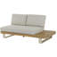 Aveneil Aluminium & Acacia 5 - Person Garden Lounge Set with Cushions