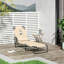 Ahzari Folding Sun Loungers with Face Hole, Beige